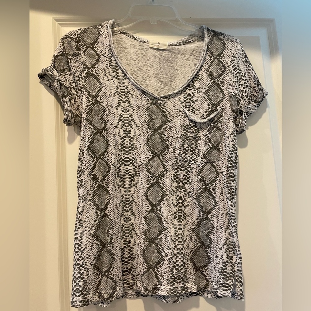 T La snake print tee
